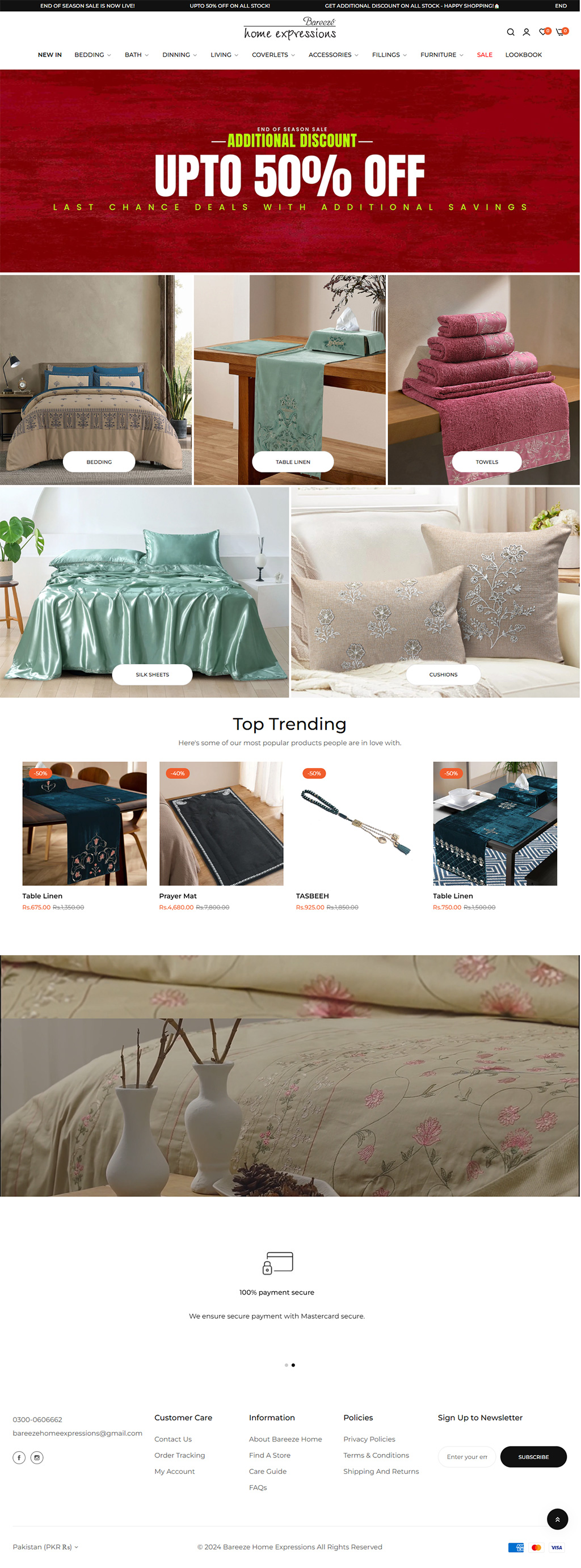 Bareeze Home Store Snapshot